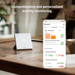 Netatmo Slimme Thermostaat ORIGINAL – Draadloze Smart Thermostaat – App Bediening, Energiebesparing & Verbruiksinzicht – Matter Compatibel – Werkt met Apple Home, Google Home, Alexa & SmartThings – Wit — thumbnail 5