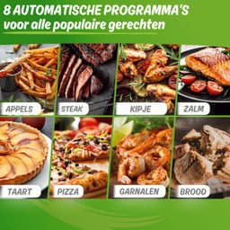 Nutrilovers NUTRI-FRYER Heteluchtfriteuse, roestvrij staal, XXL, 8 liter, 2000 W, roestvrij staal met led-touch-display, Double Heating technologie, kijkvenster, vetarme friet, friteuse zonder olie [Energieklasse A+++] — thumbnail 10