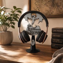 Lord Of The Rings Koptelefoon Standaard - Headphone Stand - Gaming Accessoire - Bureau Organizer - Cadeau Voor Fans - Tolkien Decoratie - 20 Cm Hoog - Grijs Met Zwart — thumbnail 4