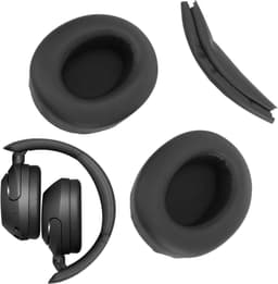 Hoofdtelefoon Earpads en Hoofdband Cover Vervanging voor WH XB910N, Geheugenfoam Kussens met Geluidsisolatie en Comfortabele Pasvorm (Zwart) — thumbnail 4