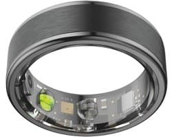 NOLATR Plus, Slimme Ring met Stappenteller, Activiteitstracker & Hartslagmeter – Zonder Abonnement & Nederlandse App – Zwart – Maat 11