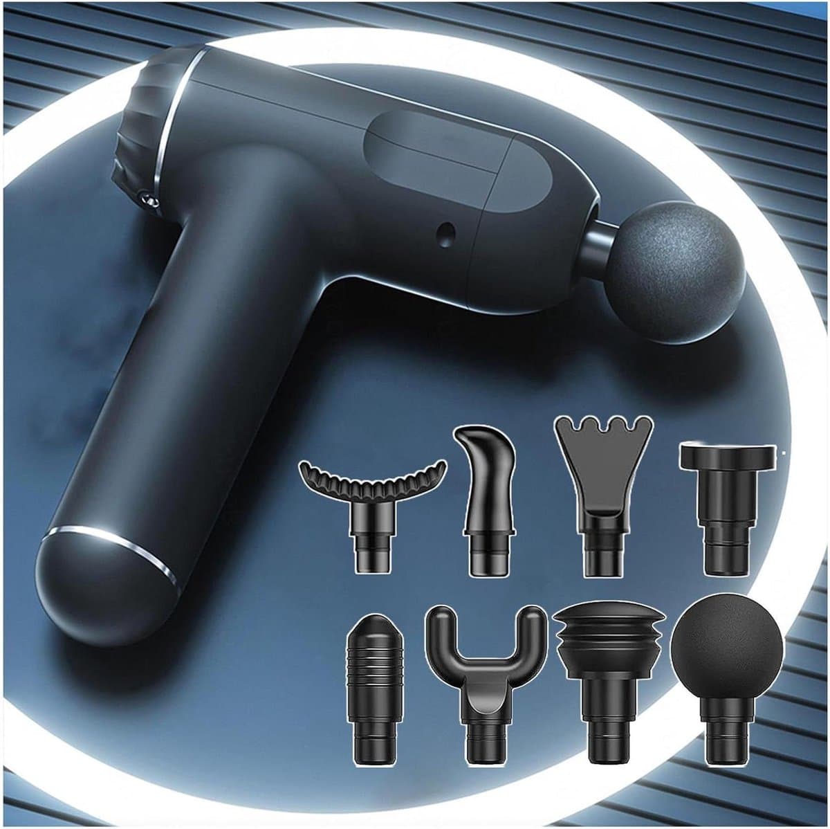 Spiermassagepistool - Mini massagepistool - Spierherstel - Diepe weefselmassage - 13 mm amplitude - Zwart — afbeelding 1