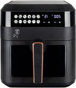 Heteluchtfriteuse - Airfryer Keuken - Gezond Bakken - Zichtbaar Bakvenster - 63 Liter - Zwart — thumbnail 1