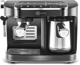 Karaca Hatir Perfetto - Espresso- en Turkse Koffiemachine INOX – 20 Bar – 1900W – Melkopschuimer – 1,8L Waterreservoir — thumbnail 1