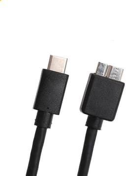 Externe Harde Schijf Kabel - Data Transfer Snoer - Bestanden Delen - Hoge Snelheid 5Gbps - 30 cm - Zwart — thumbnail 2