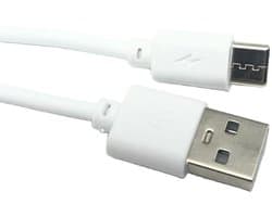 USB-C Laadkabel - Datakabel - Externe Schijf Koppelen - Snel Data Overzetten - 1 Meter - Wit