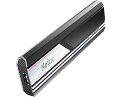 Draagbare SSD - Snelle Externe Opslag - Bestanden Overzetten - Tot 1050MB/s Snelheid - 2TB Capaciteit - Zwart