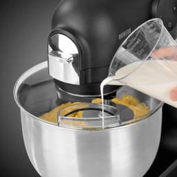 Keukenmachine - Mixer - Bakken en Koken - Krachtig Planetair Systeem - 5 Liter Kom - Zwart — thumbnail 5