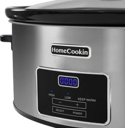 Digitale Kooktoestel - Slowcooker Multicooker - Familiediners Bereiden - Programmeerbare Timer - 7.6 Liter - Roestvrij Staal — thumbnail 4