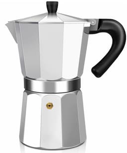 Percolator - 2 Cup Aluminum Espresso Stovetop Moka Pot - Stevig Aluminium - Koffiezetapparaat - Koffiezetter - Espresso en Koffie Maker - voot Home、Camping - 100ml 3.3oz — thumbnail 1