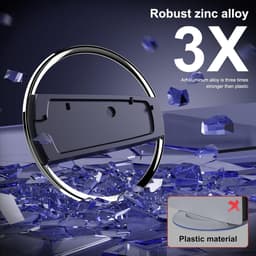 Verticale standaard voor PlayStation 5 Slim - TENZHVXI® - Inclusief schroeven - Eenvoudige installatie - Stabiel en antislip - Waterbestendig - Hoogwaardige constructie - Zwart — thumbnail 2