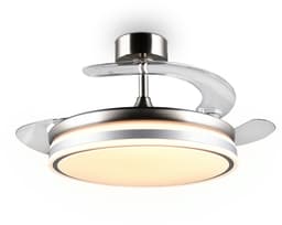 Fantiluxe - Anders - Plafondventilator met verlichting - Zilver - Ø106cm - Afstandsbediening - Met lamp - Plafond ventilator - Slaapkamer — thumbnail 5