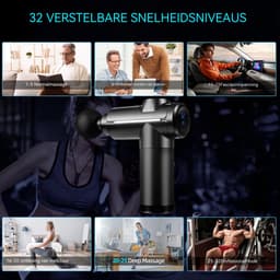 carmdering - Spiermassagepistool - Percussie Massageapparaat - Draadloze Massager - 32 Snelheidsniveaus - LCD Touchscreen - Duurzame Kunststof - Ergonomisch Design - Snelle Spierherstel - 1 Stuk — thumbnail 2