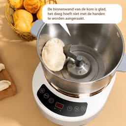 Rolu Deegmachine – Kneedmachine – Deegmixer – 7 Liter – Fermentatiefunctie – Temperatuurregeling – Timer – RVS — thumbnail 4