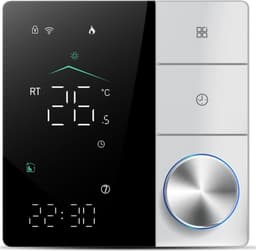 Slimme Thermostaat - Wifi Regelaar - Vloerverwarming - AI Leren - 88x88mm - Wit — thumbnail 4