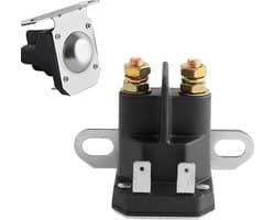 Startrelais Grasmaaier - Motoronderdeel - Motor Starten - Betrouwbare Besturing - 12V - Zilverkleurig