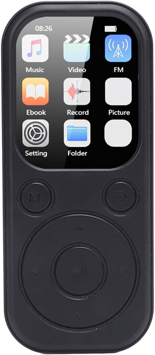 MP3 Speler - Muziekspeler Digitale Audio - Reizen Muziek Luisteren - 128 GB Uitbreidbaar - 2.01 Inch IPS Scherm - Zwart — afbeelding 1