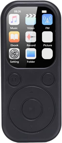 MP3 Speler - Muziekspeler Digitale Audio - Reizen Muziek Luisteren - 128 GB Uitbreidbaar - 2.01 Inch IPS Scherm - Zwart — thumbnail 1
