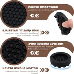 Set van 4 Vibration Dampers voor Wasmachines en Drogen, Rubber Voeten, Geluiddempers en Antivibratie Pads — thumbnail 2