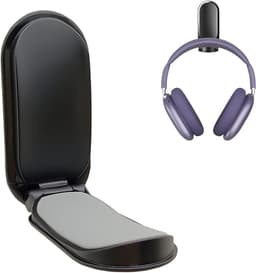 Opvouwbare Hoofdtelefoonhouder, Universele Headset Stand, Desk Hook met Sterke Tape en Siliconen Pad, Geschikt voor Alle Hoofdtelefoonformaten en Ideaal voor Thuis en Kantoor — thumbnail 1