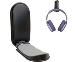 Opvouwbare Hoofdtelefoonhouder, Universele Headset Stand, Desk Hook met Sterke Tape en Siliconen Pad, Geschikt voor Alle Hoofdtelefoonformaten en Ideaal voor Thuis en Kantoor