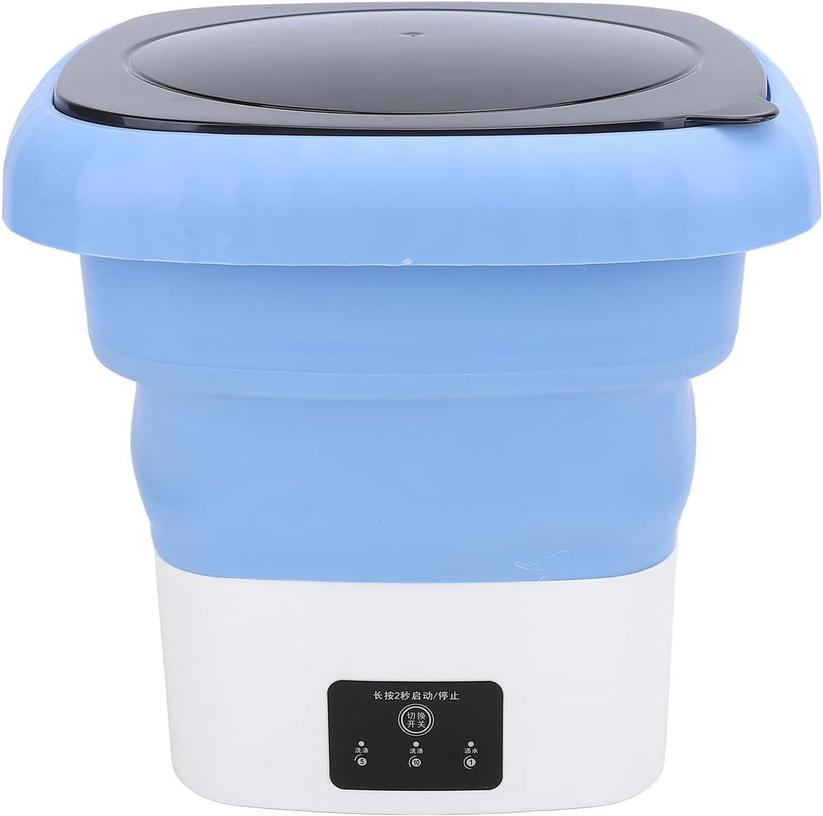 Draagbare wasmachine - Mini wasmachine met centrifuge - 6L - Ideaal voor camping en reizen - Blauw/Wit — afbeelding 1