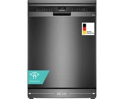 Siemens SN23EC03ME - iQ300 - Vrijstaande Vaatwasser - Zwart - Home Connect - varioSpeed Plus je vaat tot wel drie keer zo snel schoon - Intelligent autoOpen dry: snel en energiezuinig
