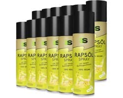 Spraytive 12x 400ml raapzaadolie spray met botersmaak – kookspray voor bakken, koken en airfryer – 100% vegan – vetarm genieten
