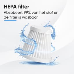 CarMe 2-in-1 Auto Stofzuiger Pro - Zuigen & Blazen - Kruimeldief - 8 Opzetstukken - Oplaadbaar - Handstofzuiger - Air Duster - Zwart — thumbnail 7