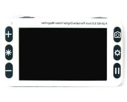 Draagbare Digitale Loep - Elektronisch Leeshulpmiddel - Lezen en Schrijven - 5 Inch Touchscreen - 2x-48x Zoom - Wit