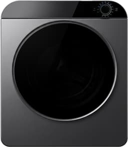 Re-purelife® wasdroger compact met 4 programma’s - kledingdroger met roestvrijstalen trommel - droger met PTC-keramische verwarming, wandmontage of stapelbaar - zilvergrijs 49,5 × 42 × 59,5 cm — thumbnail 12