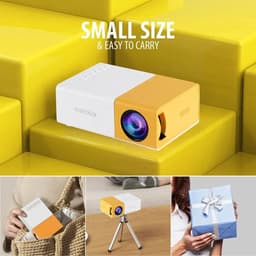 Dailygoody - OmGoods - Dailygoody - Miniprojector - Draagbare LED-projector - 1080P Full HD - Compact formaat - Thuisbioscoop projector - Geschikt voor kinderen - EU-stekker — thumbnail 2