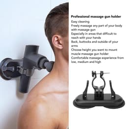 Dailygoody - Wandzuignap Massage Gun Houder - Handsfree Massage Gun Mount - Voor Nek en Taille - Zelf Massage - Ideaal voor Thuisgebruik - Praktisch e — thumbnail 5
