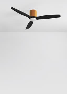 CREATE - Stille plafondventilator 100% hout 40W (Ø132cm) - Met licht LED - Afstandsbediening - 6 snelheden - Programmeerbaar - WIND CALM CUSTOM WOVEN — thumbnail 5