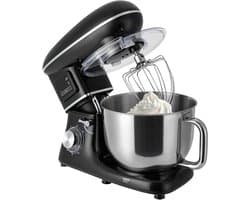 Keukenmachine - Deegmachine Mixer - Bakken en Mixen - Krachtige 1500W motor - 6.5 Liter kom - Zwart