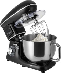 Keukenmachine - Deegmachine Mixer - Bakken en Mixen - Krachtige 1500W motor - 6.5 Liter kom - Zwart — thumbnail 1