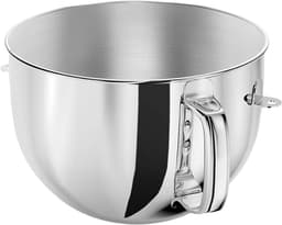 Mixer Kom - Mengkom RVS - Voedsel Bereiden - Vaatwasser Veilig - 6QT Capaciteit - Zilver — thumbnail 1