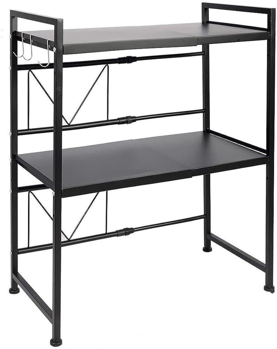 Magnetische Magnetron Standaard - Magnetron Plank - Keuken Organiseren - Verstelbare Breedte - 40-60 cm - Zwart — afbeelding 1