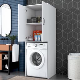 KD110 Wasmachinekast | 100% MELAMINE | Wit - Emob - wasmachinekast_enkel - Melamine; Spaanplaat — thumbnail 4