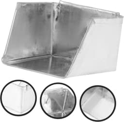 Tafelstofblik - Mini stofblik - Bureau schoonmaken - Compact metalen ontwerp - 7 x 7 x 5 cm - Zilver — thumbnail 3