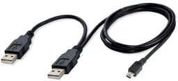 USB naar Mini USB Kabel - Data Kabel - Externe Harde Schijf - Extra Voeding - 70 cm — thumbnail 5
