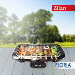 Elektrische BBQ Grill – 2000W – Tafelbarbecue – Afneembaar Grillrooster – Regelbare Temperatuur – Zwart — thumbnail 4
