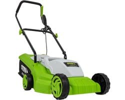 Elektrische grasmaaier - Grasmaaier - Gazon onderhoud - Krachtige inductiemotor - 320 mm maaibreedte - Grijs