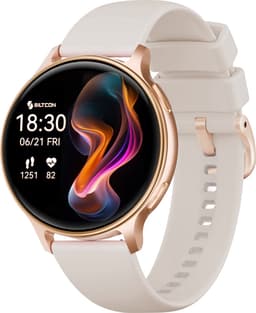 Siltcon® Auréa 2 - GPS Smartwatch Dames Goud - Horloge Dames - Stappenteller Horloge Dames - Sporthorloge Dames - Hartslagmeter - Slaapmonitor - Saturatiemeter - Belfunctie - Geschikt voor iOS/Android - AMOLED - RVS - Elke pols - Strava - 5 Bandjes — thumbnail 3