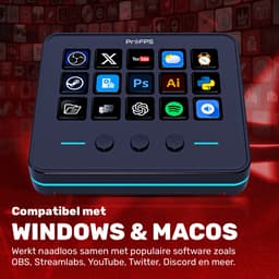 ProFPS Streaming Deck – 18 Macrotoetsen – RGB – Windows & MacOS — thumbnail 8