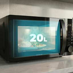 Digitale Magnetron - Compacte Oven - Snelle Maaltijden - 3DWave Technologie - 20 Liter - Zwart — thumbnail 3
