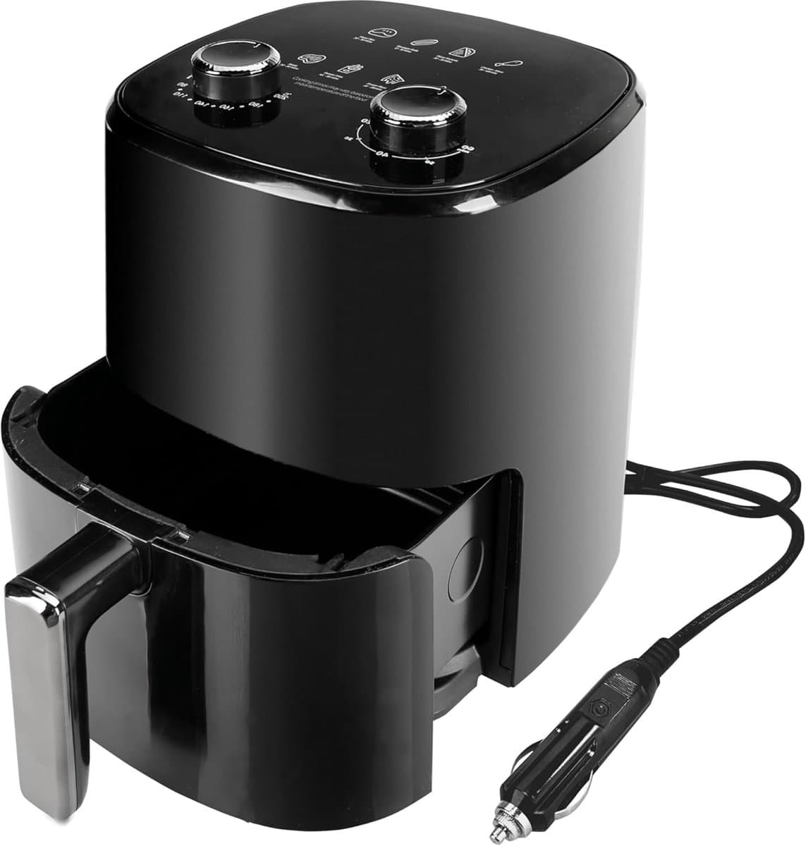 Heteluchtfriteuse - Airfryer - Gezond Koken - Snelle Luchtcirculatie - 4 Liter - Zwart — afbeelding 1