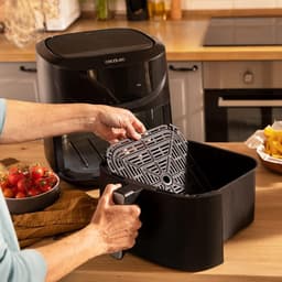 Airfryer Zonder Olie - Heteluchtfriteuse - Gezond Koken - PerfectCook Technologie - 7.6 Liter - Zwart — thumbnail 4