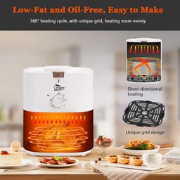 Heteluchtfriteuse 4 Liter XL 1500W met Voorverwarmen en Warmhouden — thumbnail 2