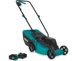 Accu grasmaaier - Draadloze maaier - Gazon onderhoud - Borstelloze motor - 32 cm snijbreedte - Groen